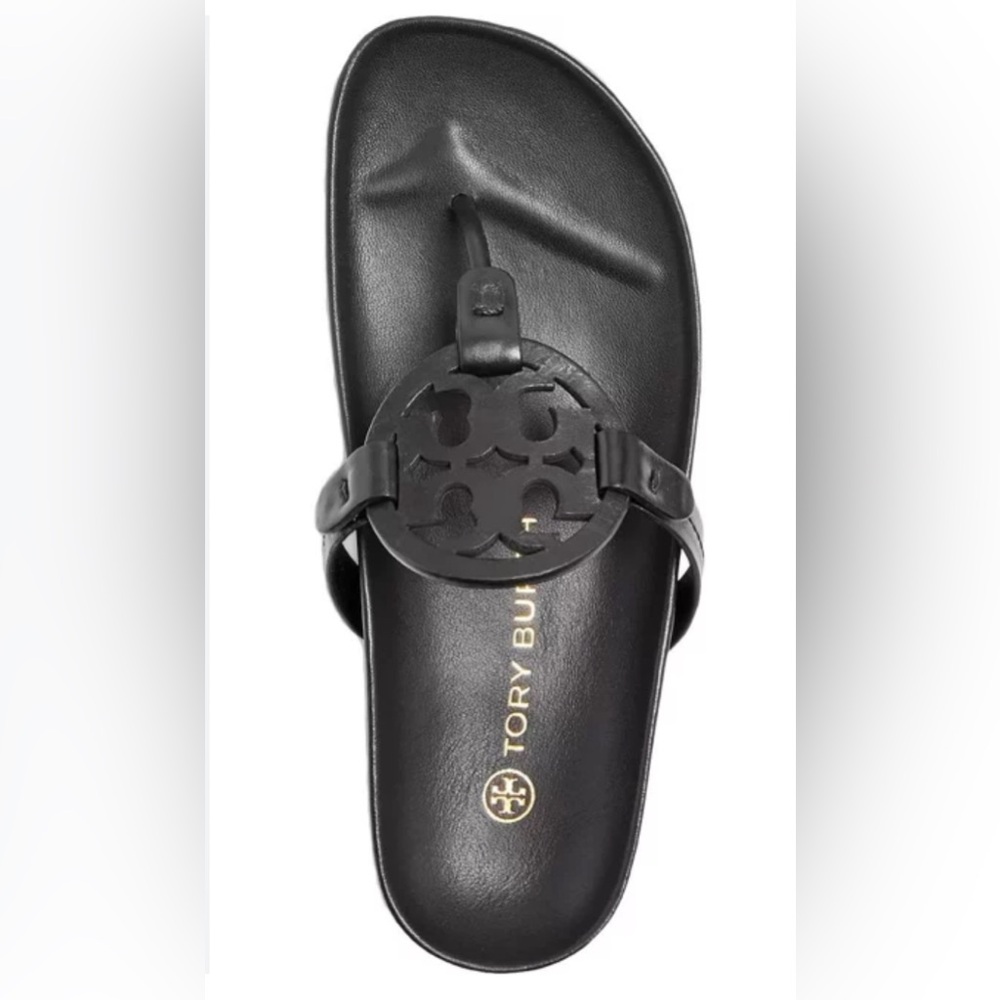 Tory Burch Women's Miller Cloud Black Sandal size 8